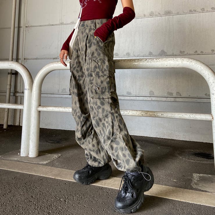 ヒョウ柄ワイドパンツ | non-hedge  | 詳細画像14 