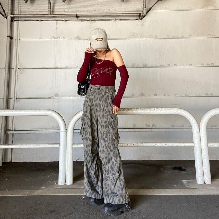 ヒョウ柄ワイドパンツ | non-hedge  | 詳細画像2 