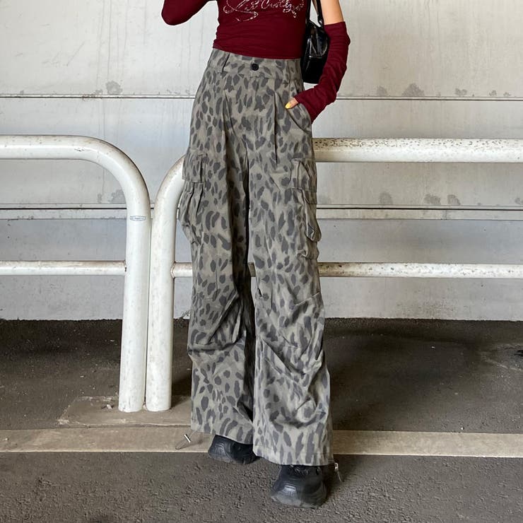ヒョウ柄ワイドパンツ | non-hedge  | 詳細画像3 