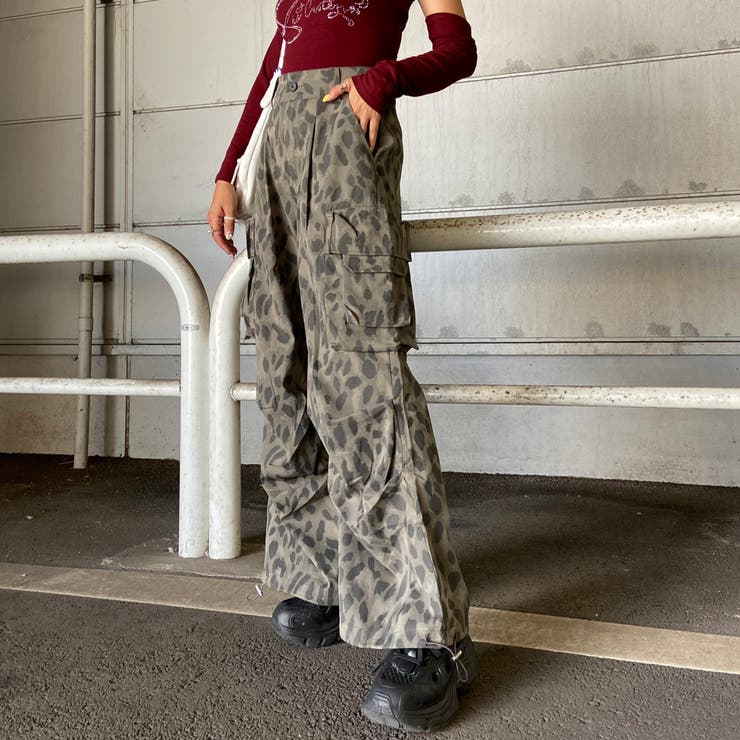 ヒョウ柄ワイドパンツ | non-hedge  | 詳細画像4 