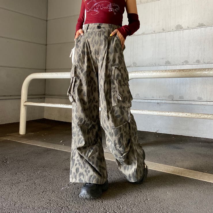 ヒョウ柄ワイドパンツ | non-hedge  | 詳細画像5 