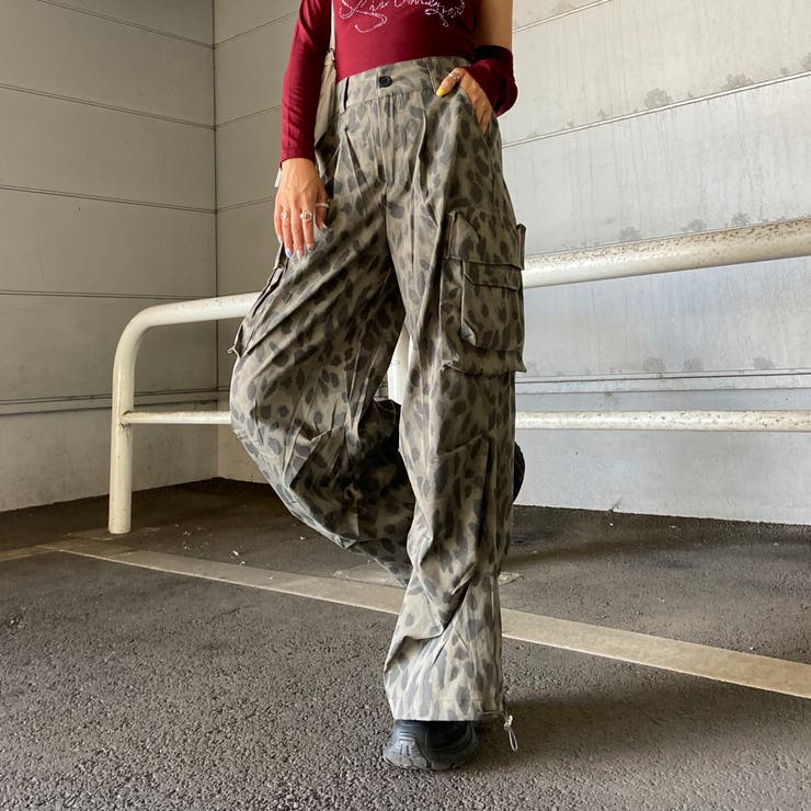 ヒョウ柄ワイドパンツ | non-hedge  | 詳細画像6 