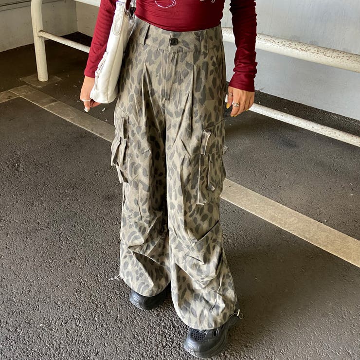 ヒョウ柄ワイドパンツ | non-hedge  | 詳細画像8 