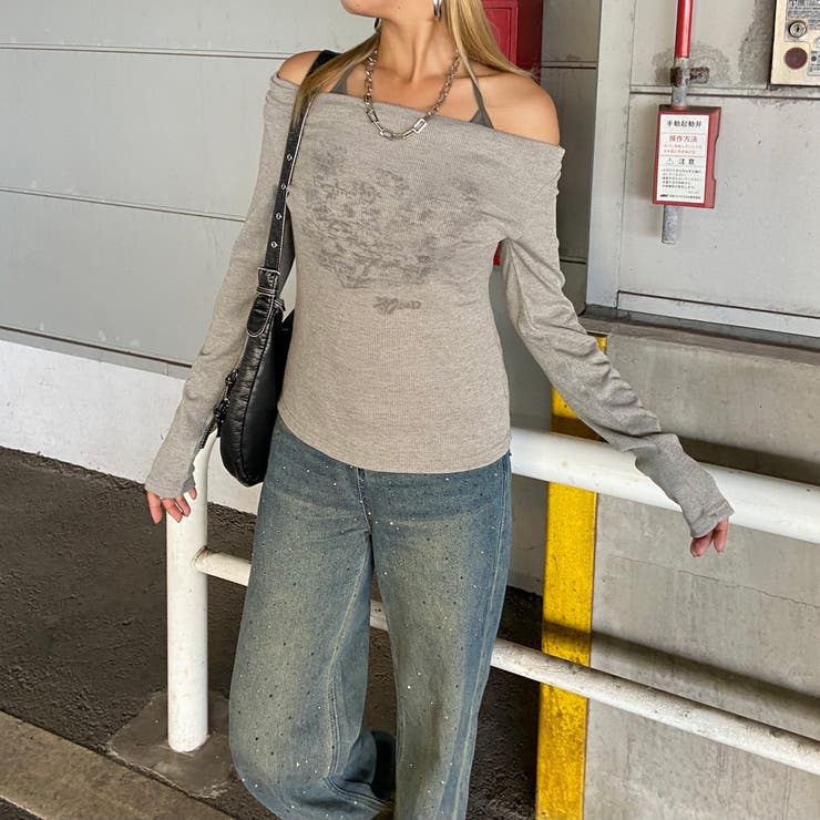 オフショルアンサンブル風トップス | non-hedge  | 詳細画像10 