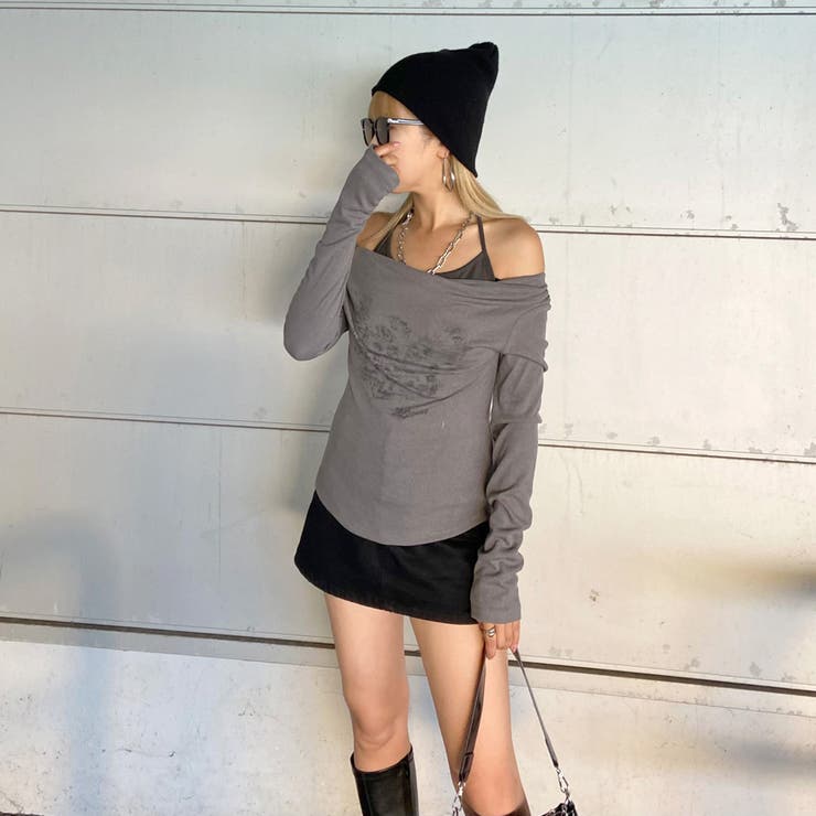 オフショルアンサンブル風トップス | non-hedge  | 詳細画像3 