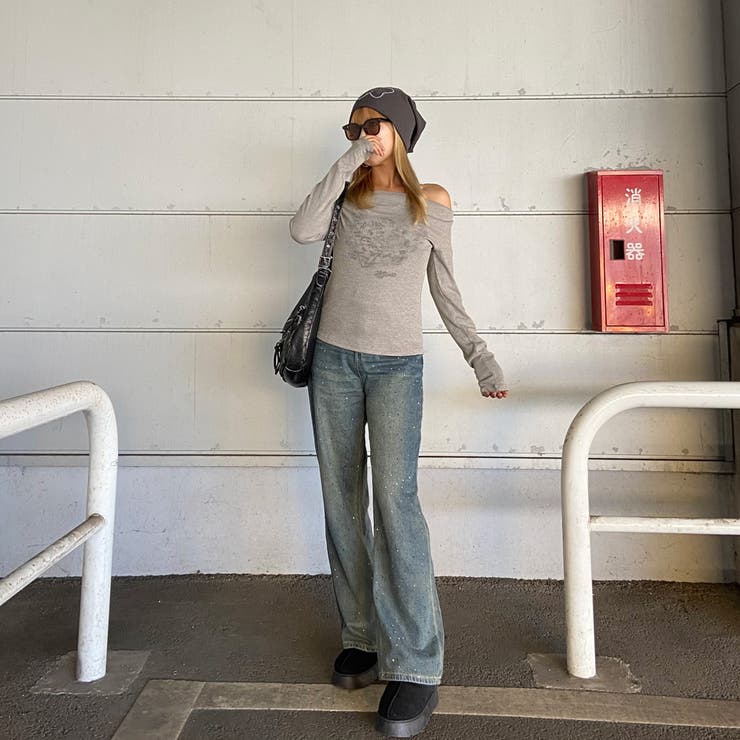 オフショルアンサンブル風トップス | non-hedge  | 詳細画像5 