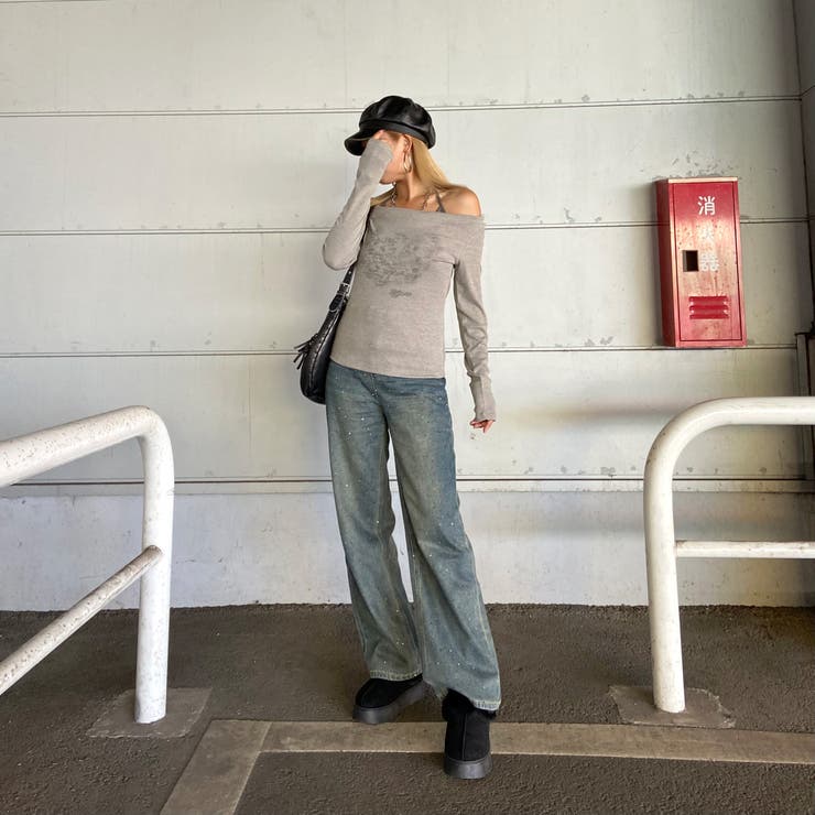 オフショルアンサンブル風トップス | non-hedge  | 詳細画像6 