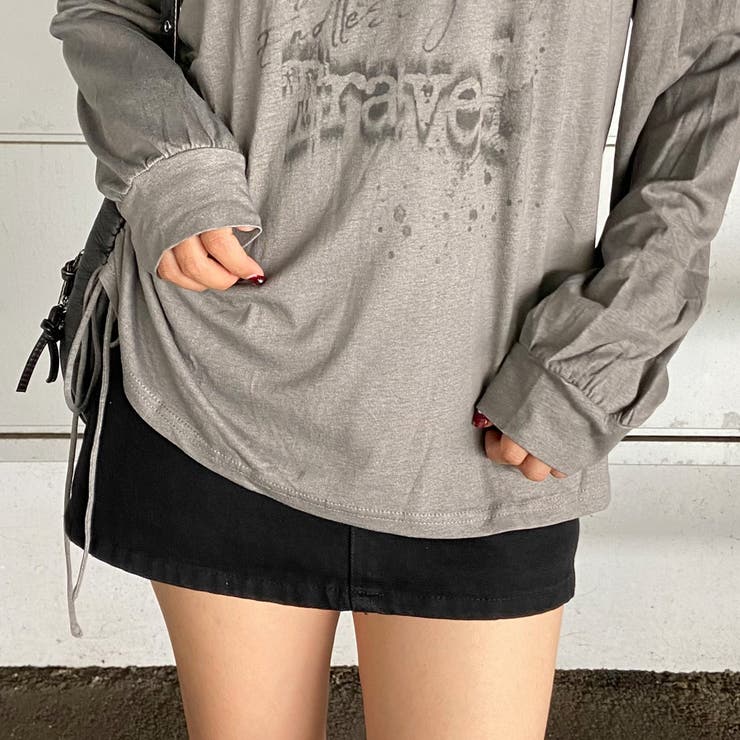 スタッズワンショルサイドドロストTシャツ | non-hedge  | 詳細画像12 