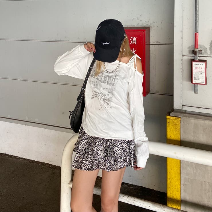 スタッズワンショルサイドドロストTシャツ | non-hedge  | 詳細画像19 