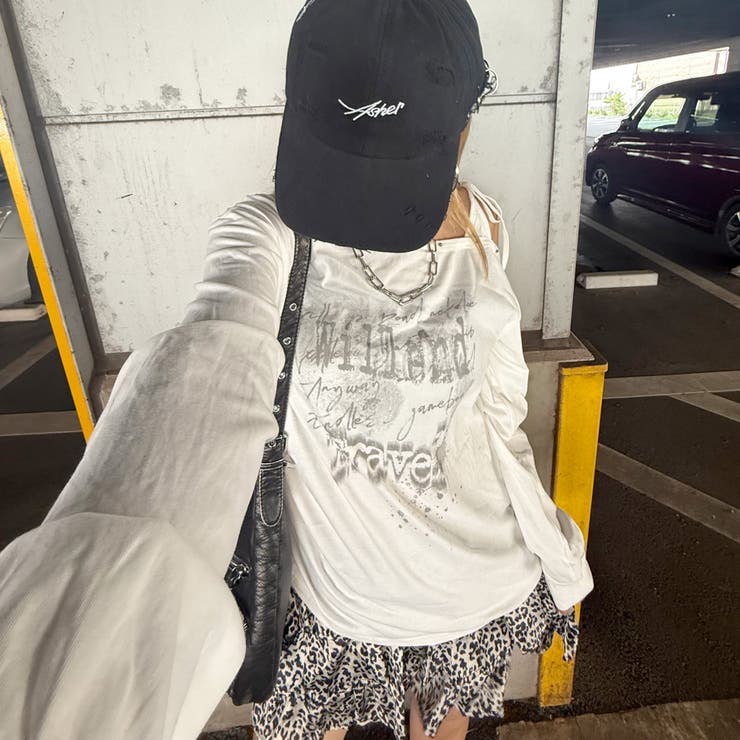 スタッズワンショルサイドドロストTシャツ | non-hedge  | 詳細画像22 