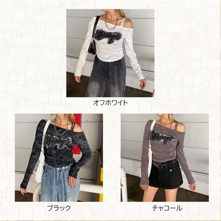 デニムロゴワンショルダーTシャツ | non-hedge  | 詳細画像28 