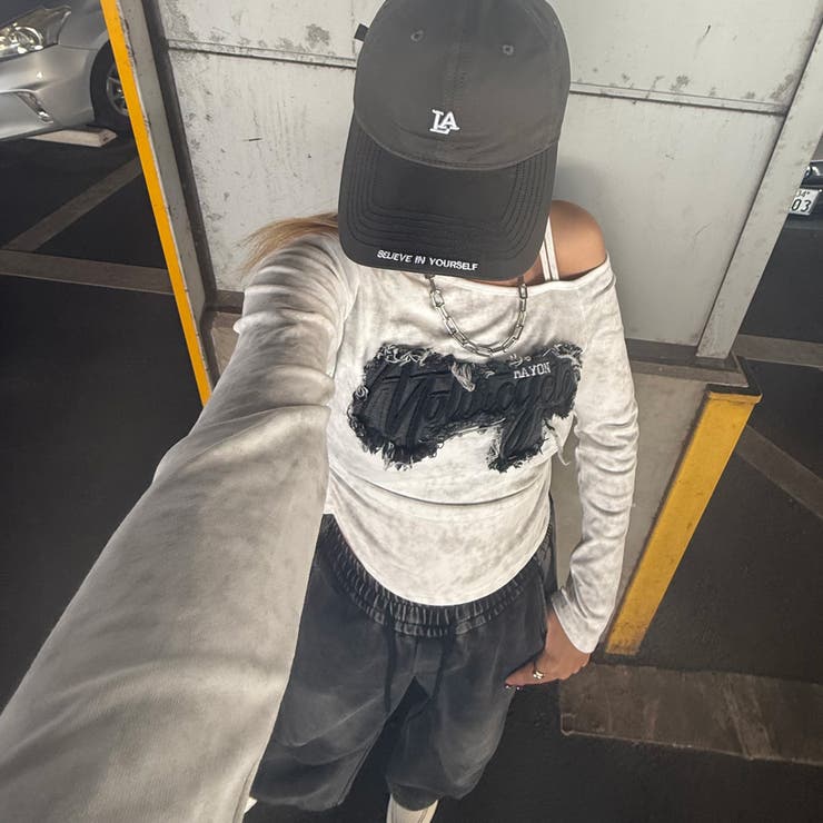 デニムロゴワンショルダーTシャツ | non-hedge  | 詳細画像6 