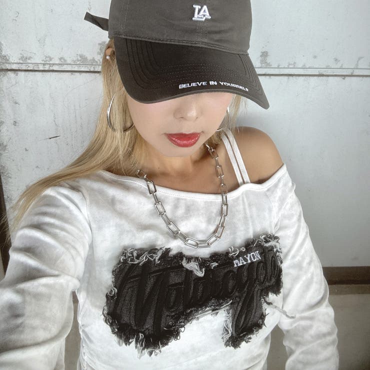 デニムロゴワンショルダーTシャツ | non-hedge  | 詳細画像7 