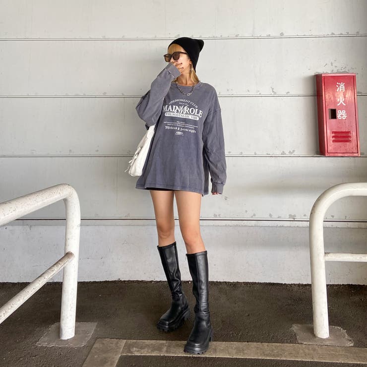 アンティーク風ロゴビッグTシャツ | non-hedge  | 詳細画像13