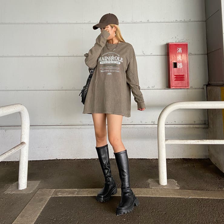 アンティーク風ロゴビッグTシャツ | non-hedge  | 詳細画像2