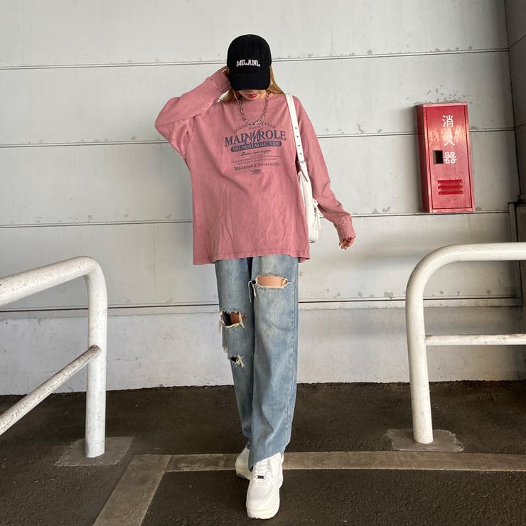 アンティーク風ロゴビッグTシャツ | non-hedge  | 詳細画像4