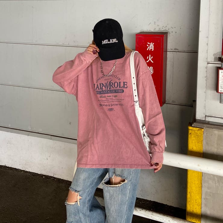 アンティーク風ロゴビッグTシャツ | non-hedge  | 詳細画像5