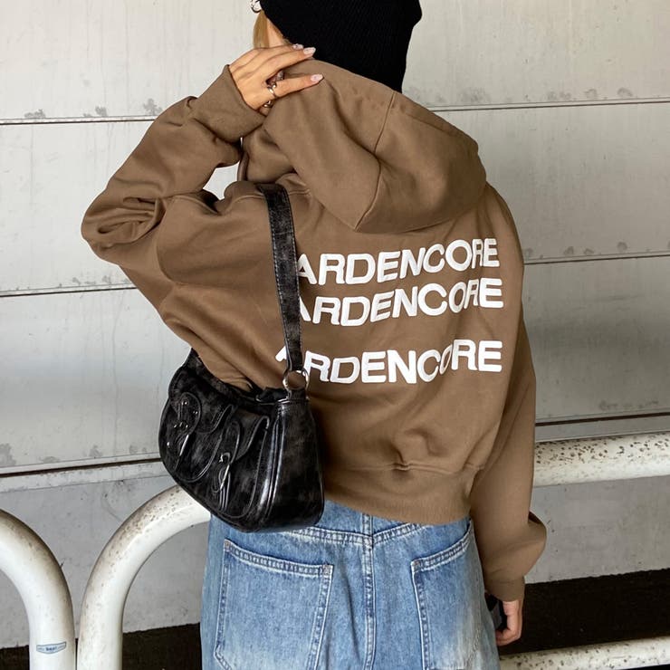 モカ | バックロゴZIPパーカー | non-hedge 