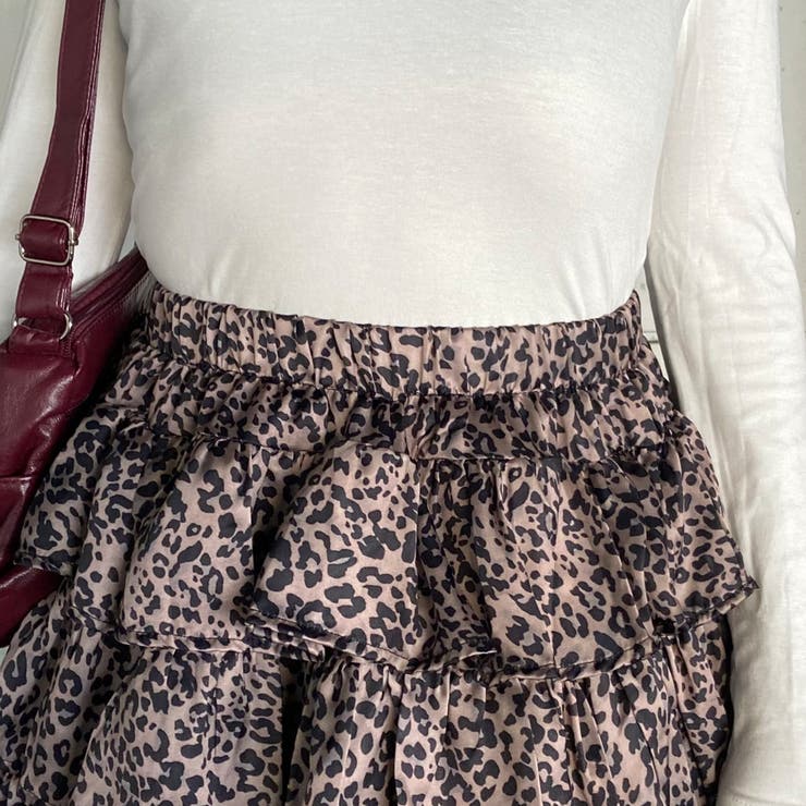 ヒョウ柄ティアードスカート | non-hedge  | 詳細画像10 