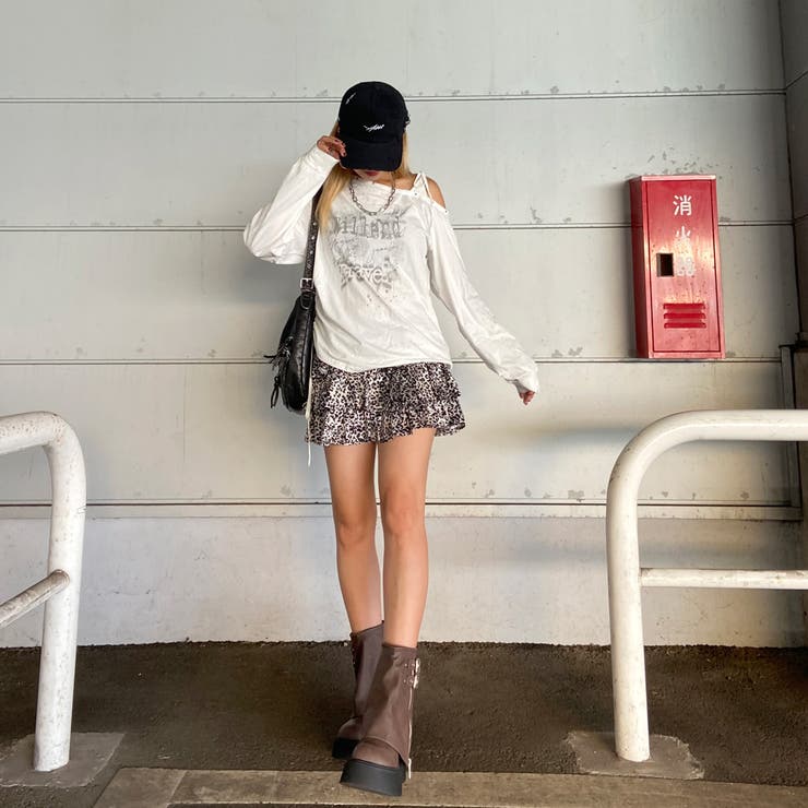 ヒョウ柄ティアードスカート | non-hedge  | 詳細画像17 