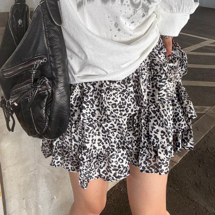 ヒョウ柄ティアードスカート | non-hedge  | 詳細画像22 