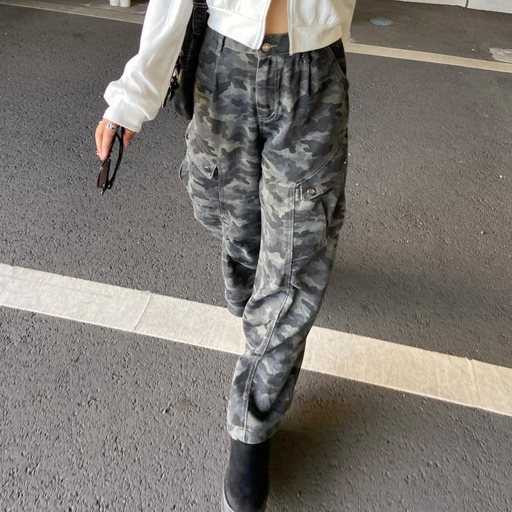 カモフラージュ | タックワイドパンツ | non-hedge 