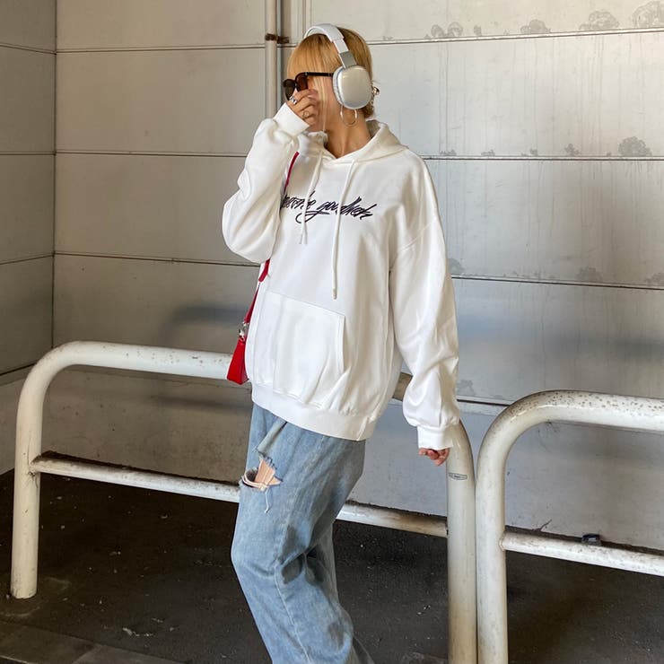 ロゴ刺繍フードビッグチュニック | non-hedge  | 詳細画像9 