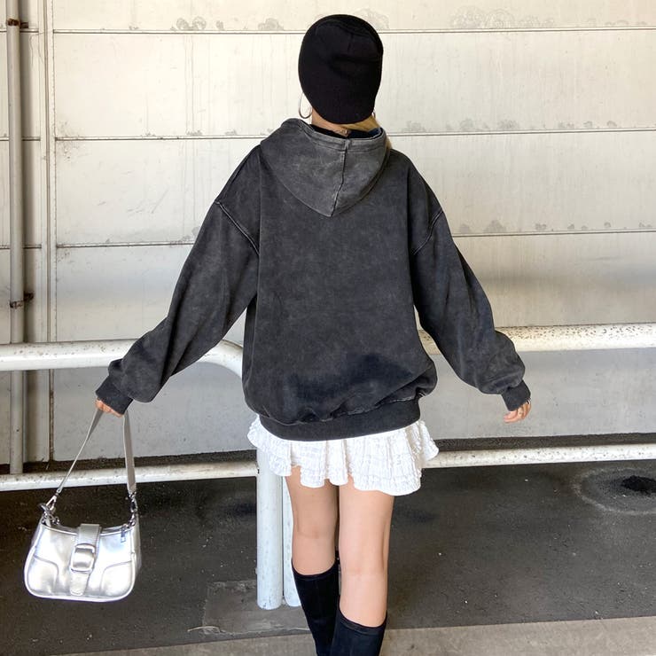 ロゴ刺繍フードビッグチュニック | non-hedge  | 詳細画像14 