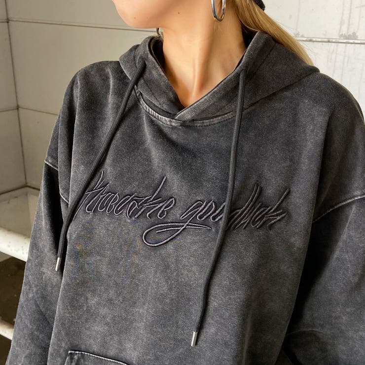 ロゴ刺繍フードビッグチュニック | non-hedge  | 詳細画像16 