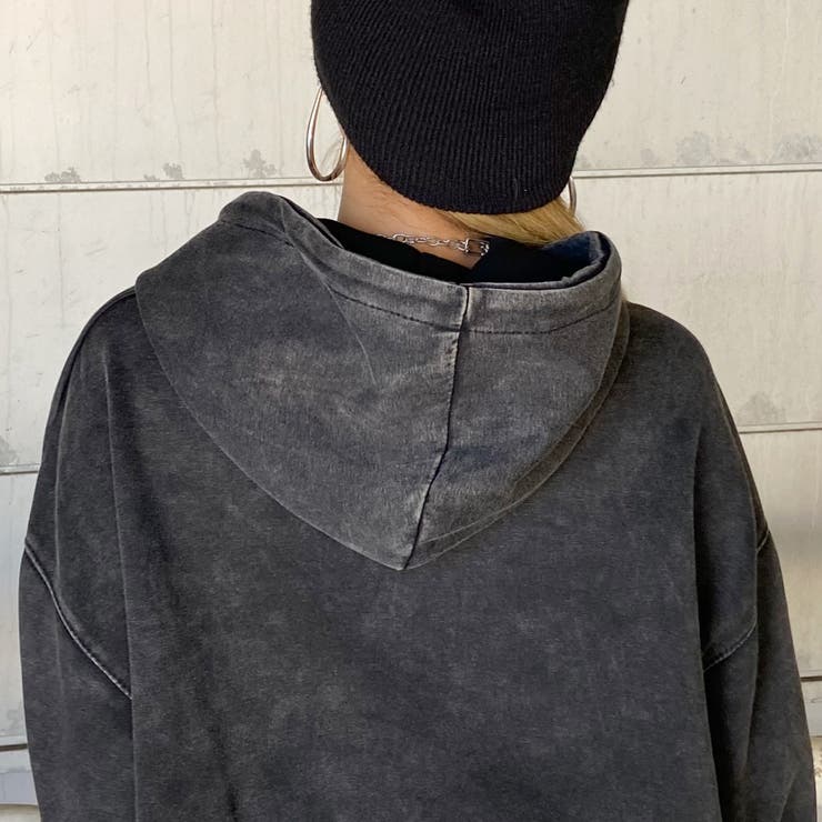 ロゴ刺繍フードビッグチュニック | non-hedge  | 詳細画像17 