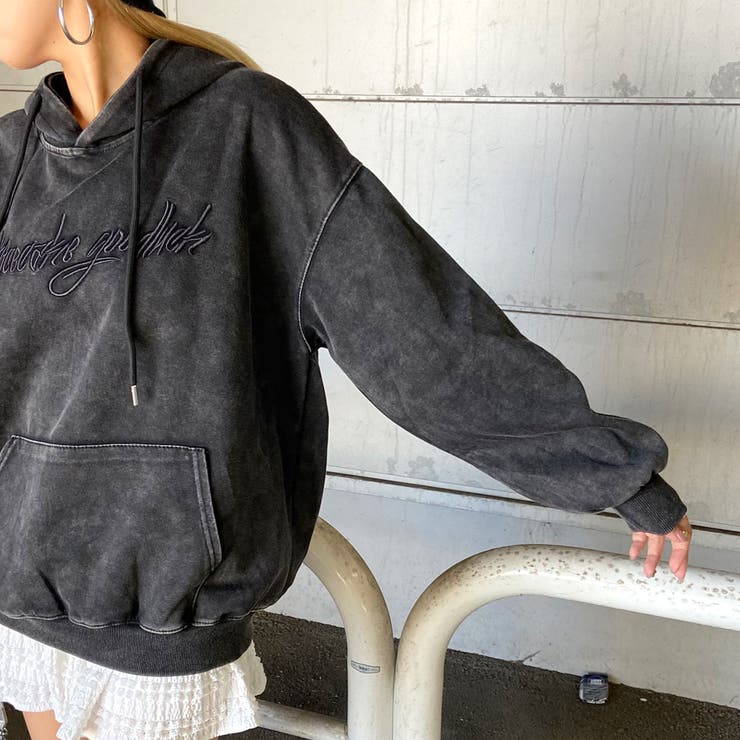 ロゴ刺繍フードビッグチュニック | non-hedge  | 詳細画像18 