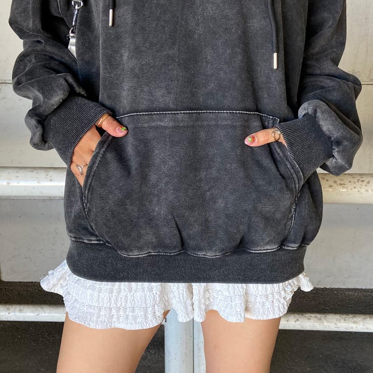 ロゴ刺繍フードビッグチュニック | non-hedge  | 詳細画像19 