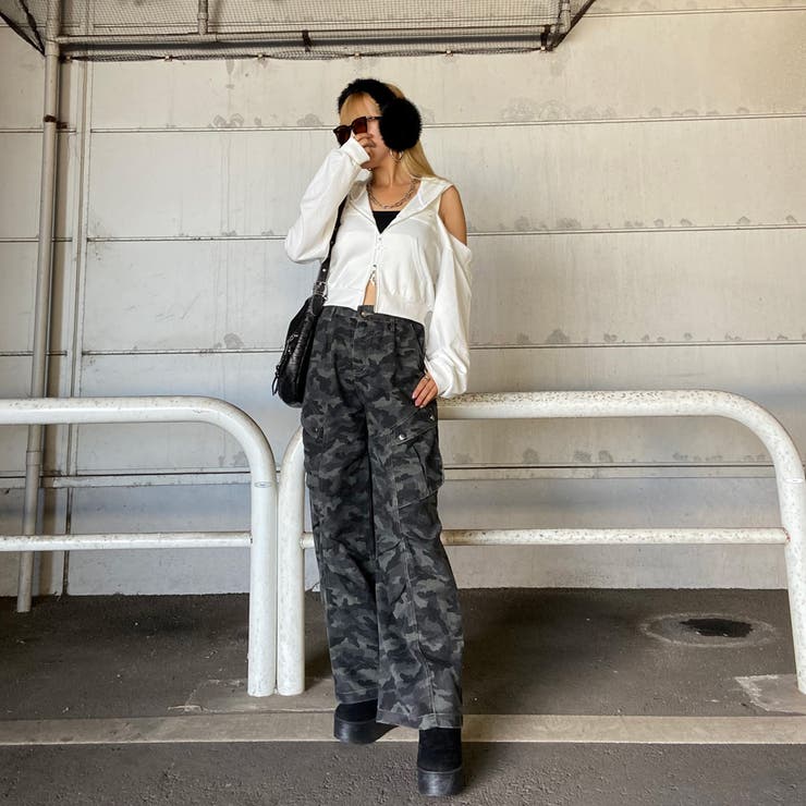 カットショルダーWZIPパーカー | non-hedge  | 詳細画像21 