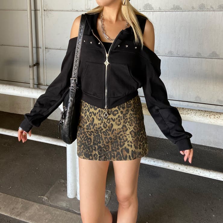 カットショルダーWZIPパーカー | non-hedge  | 詳細画像4 