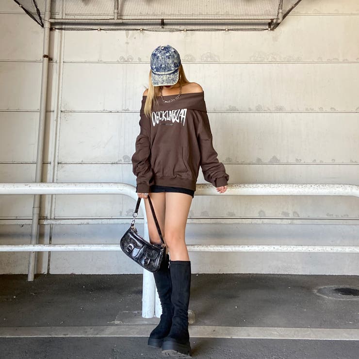 オフショルフードロゴトップス | non-hedge  | 詳細画像2 