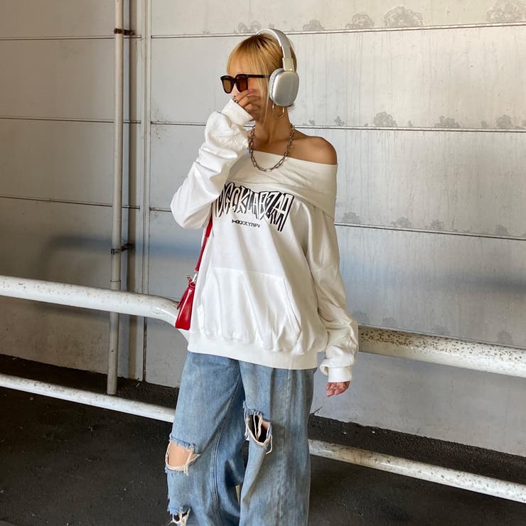 オフショルフードロゴトップス | non-hedge  | 詳細画像21 