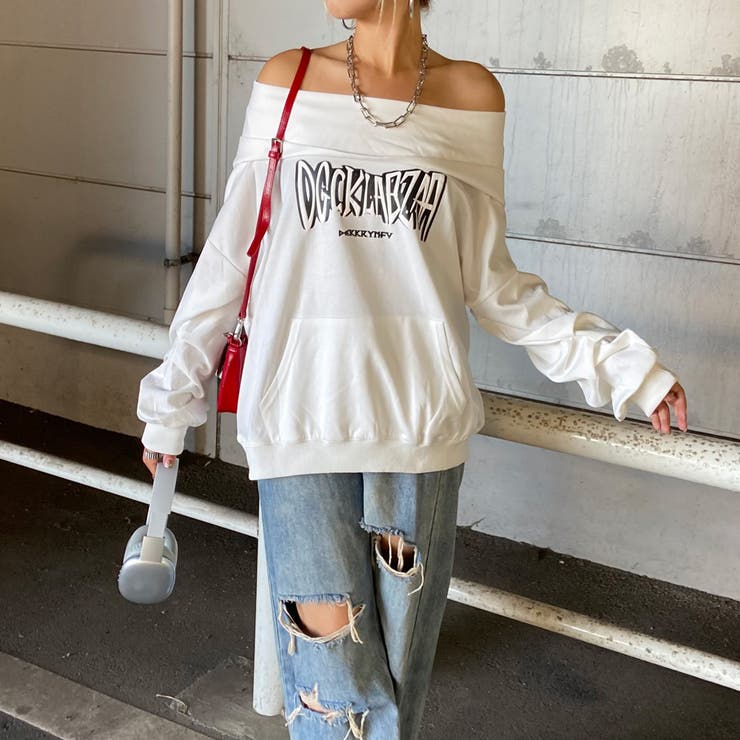 オフショルフードロゴトップス | non-hedge  | 詳細画像23 