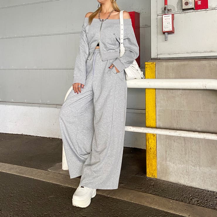 オフショルZIPトップス・パンツセットアップ | non-hedge  | 詳細画像16 