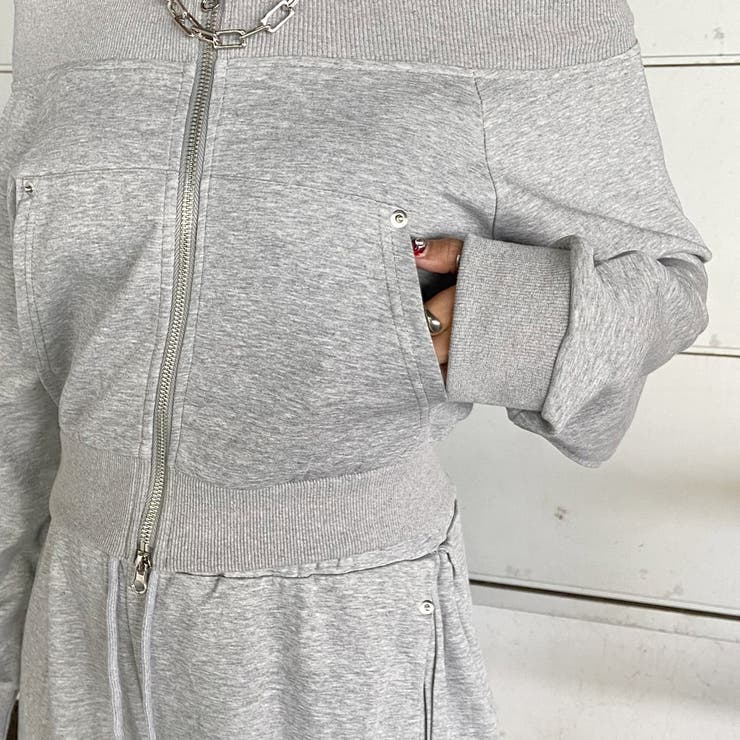 オフショルZIPトップス・パンツセットアップ | non-hedge  | 詳細画像25 