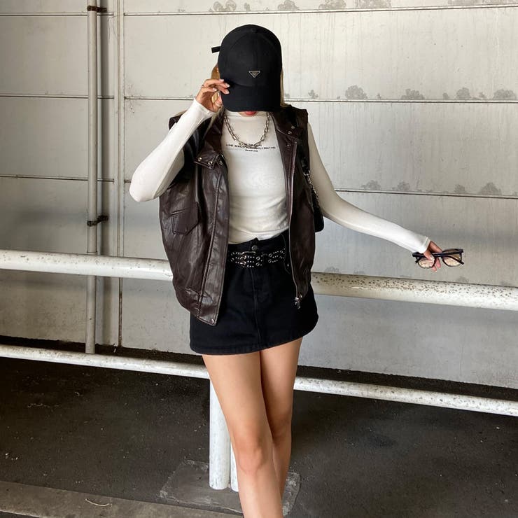 合成皮革ベスト | non-hedge  | 詳細画像11 