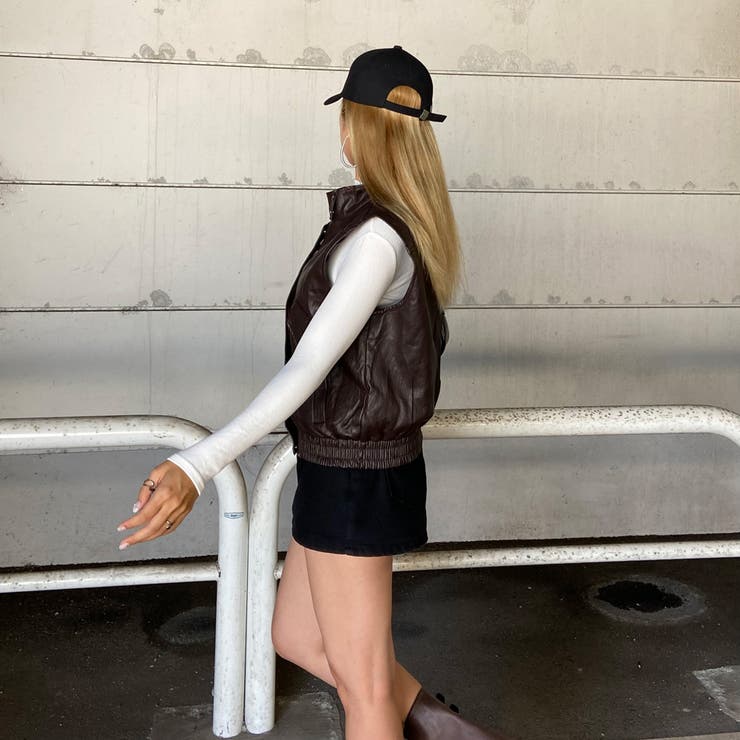 合成皮革ベスト | non-hedge  | 詳細画像12 