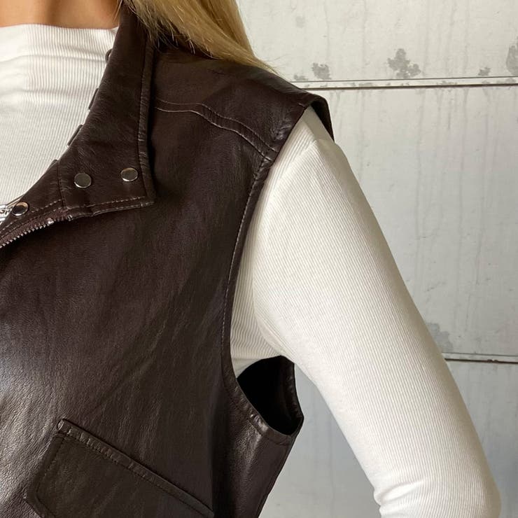 合成皮革ベスト | non-hedge  | 詳細画像19 