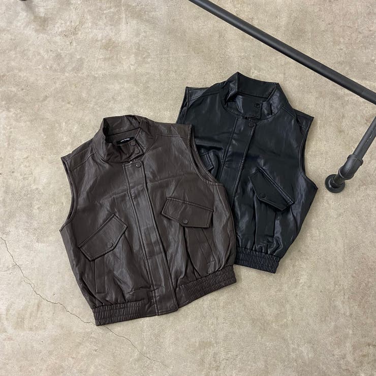 合成皮革ベスト | non-hedge  | 詳細画像22 