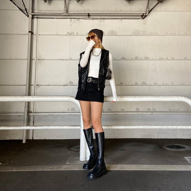 合成皮革ベスト | non-hedge  | 詳細画像5 