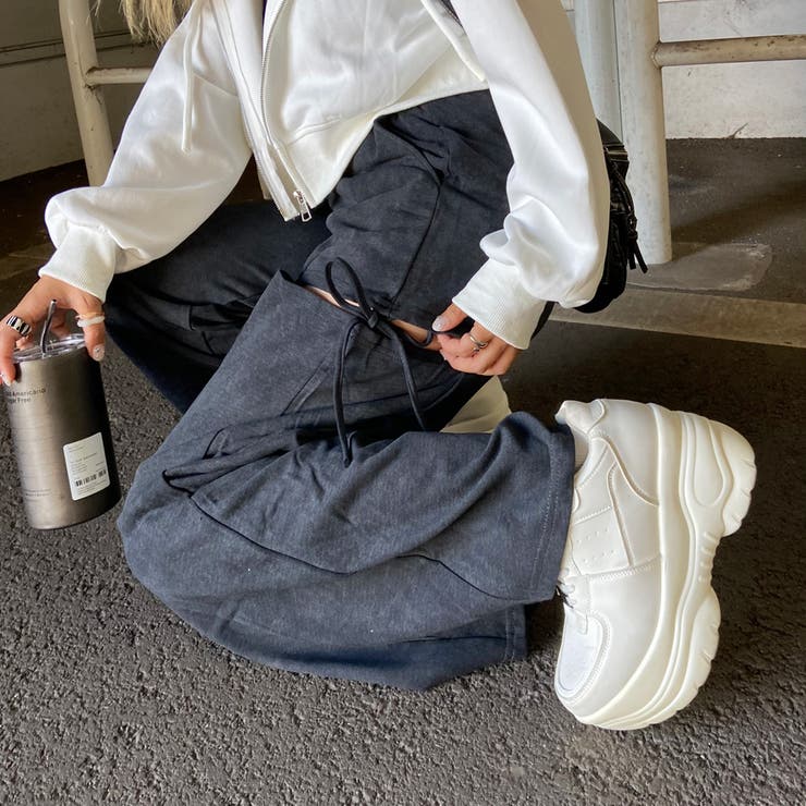 サイドスリットリボンカットワイドパンツ | non-hedge  | 詳細画像25 