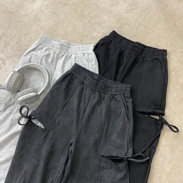 サイドスリットリボンカットワイドパンツ | non-hedge  | 詳細画像32 