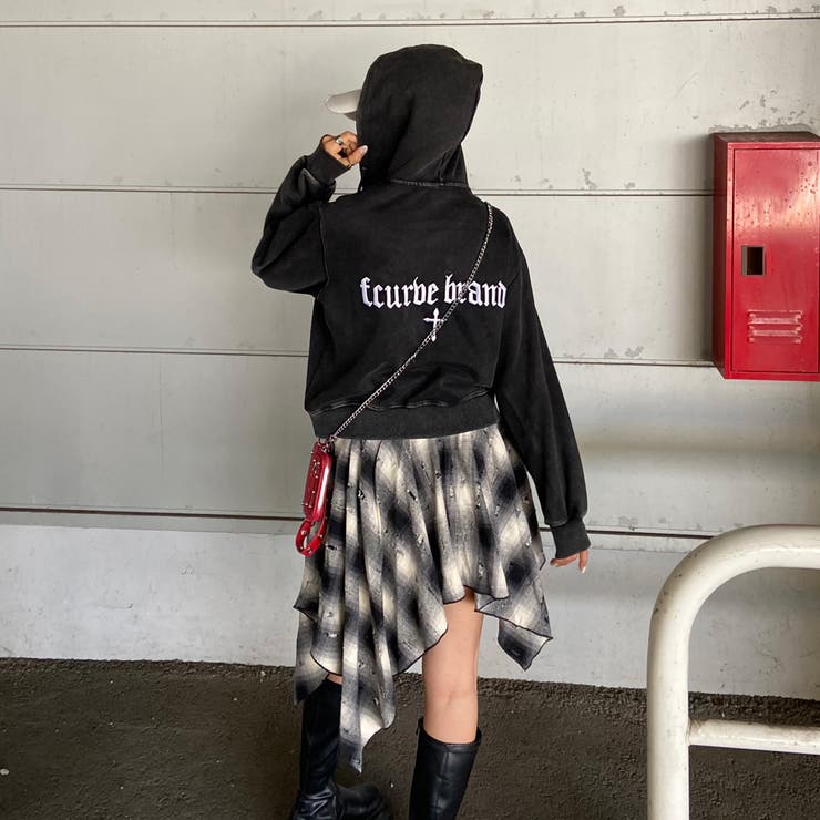 クロス刺繍ブリーチZIPパーカー | non-hedge  | 詳細画像20 