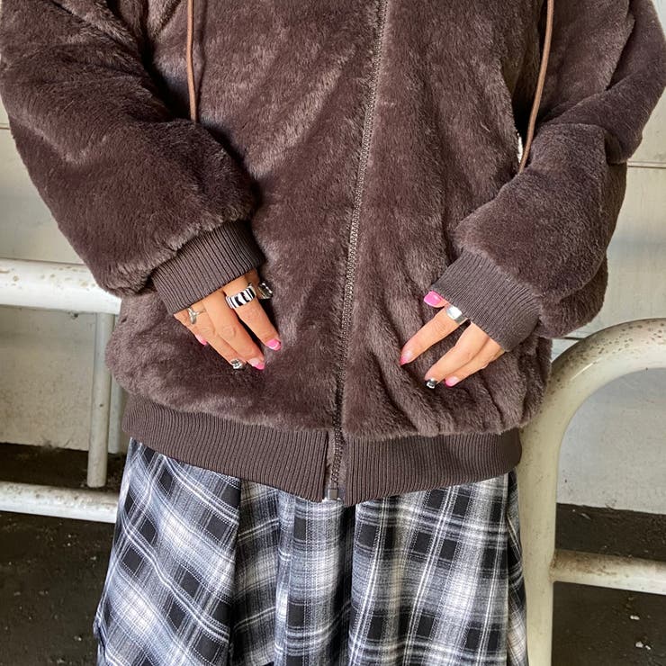 フェイクファーフードZIP | non-hedge  | 詳細画像30 