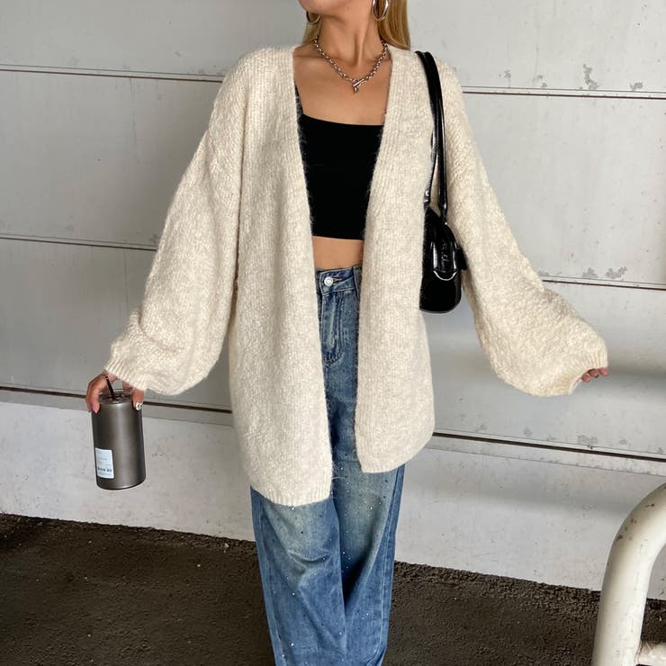 アイボリー | ニットトッパーカーディガン | non-hedge 