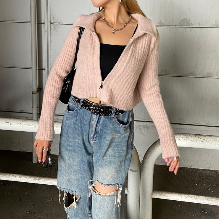 WZIPシャギーニットポロ | non-hedge  | 詳細画像21 